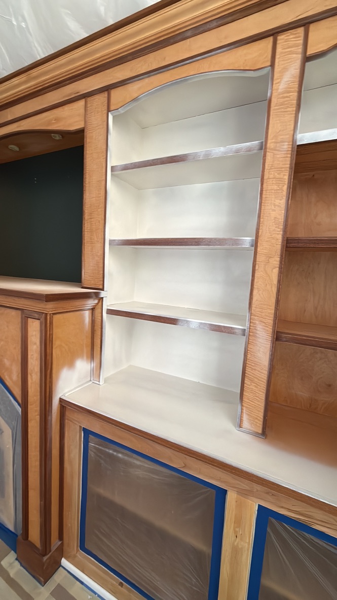 Built-in cabinetry and fireplace surround, project photo 2