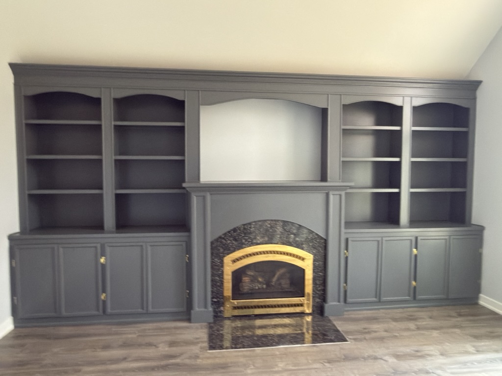 Built-in cabinetry and fireplace surround, project photo 6