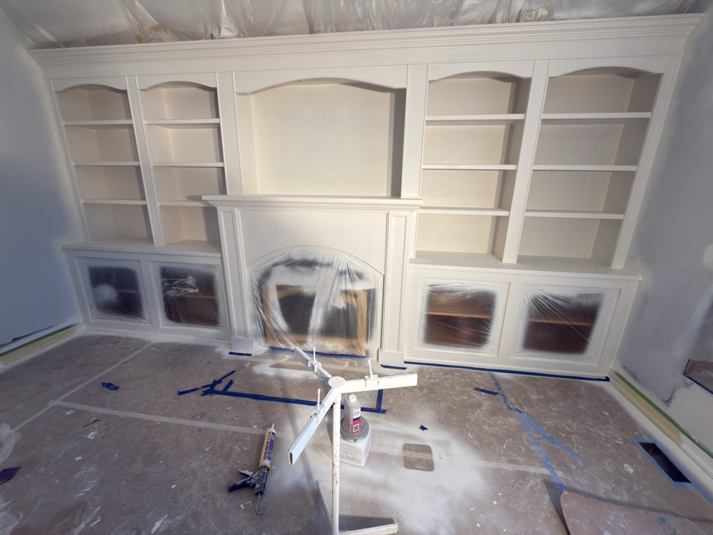 Built-in cabinetry and fireplace surround, project photo 3