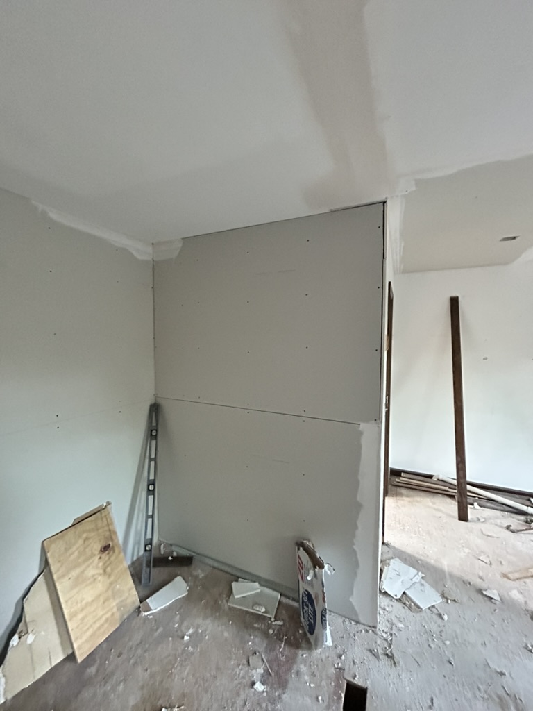 Drywall remodeling & interior transformation, Installation · Interior partition