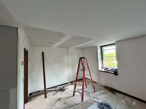 Drywall remodeling & interior transformation, Finishing · Walls and ceiling