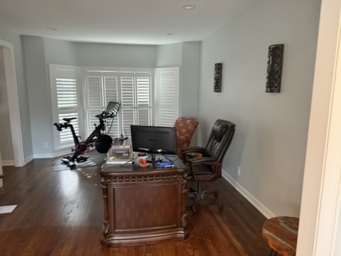 Geneva whole-home repaint · Benjamin Moore, Finished · Office walls
