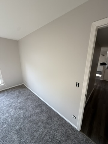 Mark apartment refresh · Classic to modern, Paint finish · Bedroom wall and doorway