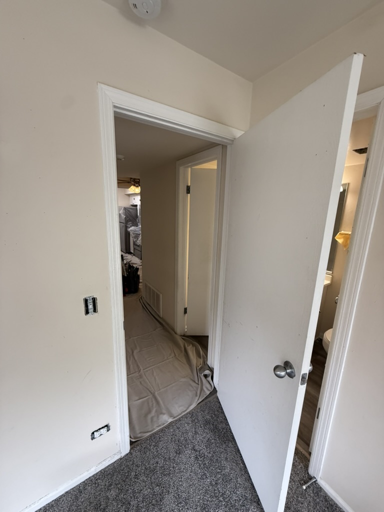 Mark apartment refresh · Classic to modern, Preparation · Doorway and protected hallway