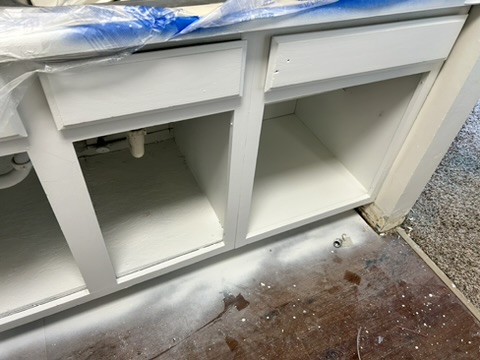 Monroe apartment cabinets · Pure White, Process · Sink cabinet boxes