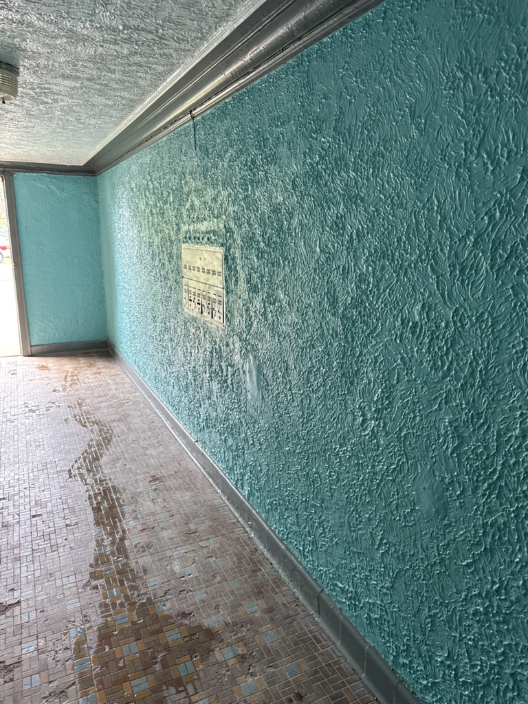 Textured ceiling and wall restoration, project photo 2